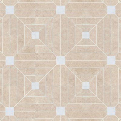 Marble Systems Vintage Point Polished Porcelain Backed Patterned Marble Tile 24x24 - Vintage Point - 24" x 24" x 1/2"
