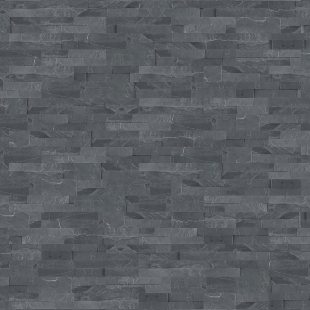 MSI Midnight Ash Peel And Stick Stacked Stone - Black