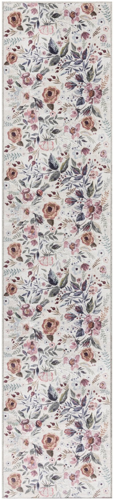 Nourison Home Nourison Nourison Washables NWB01 8' x 10' Ivory Pink Vintage Indoor Rug - 2'2" x 8'