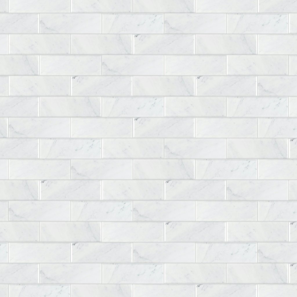 MSI Arabescato Beveled Tile 4X12 - Carrara