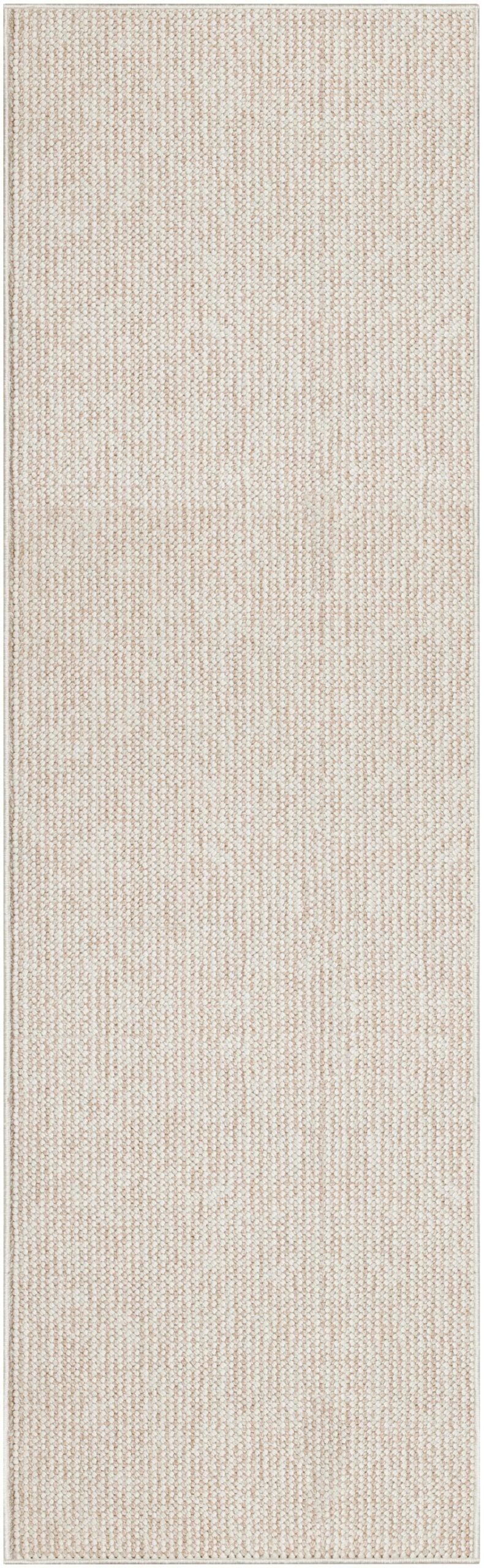 Nourison Home Nourison Textured Home TXH01 2' x 6' Ivory Beige Farmhouse Indoor Rug
