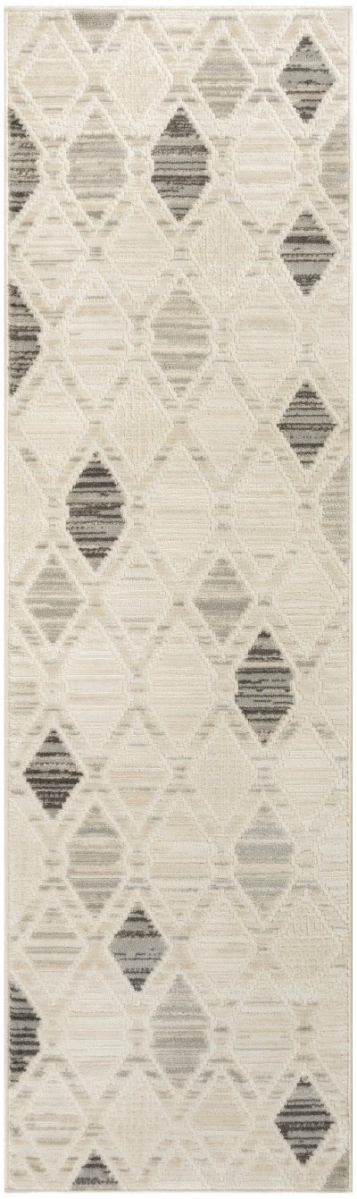 Nourison Home Nourison Serenity Home SRH08 3'11" x 5'11" Beige Grey Modern Indoor Rug - 2'2" x 7'6