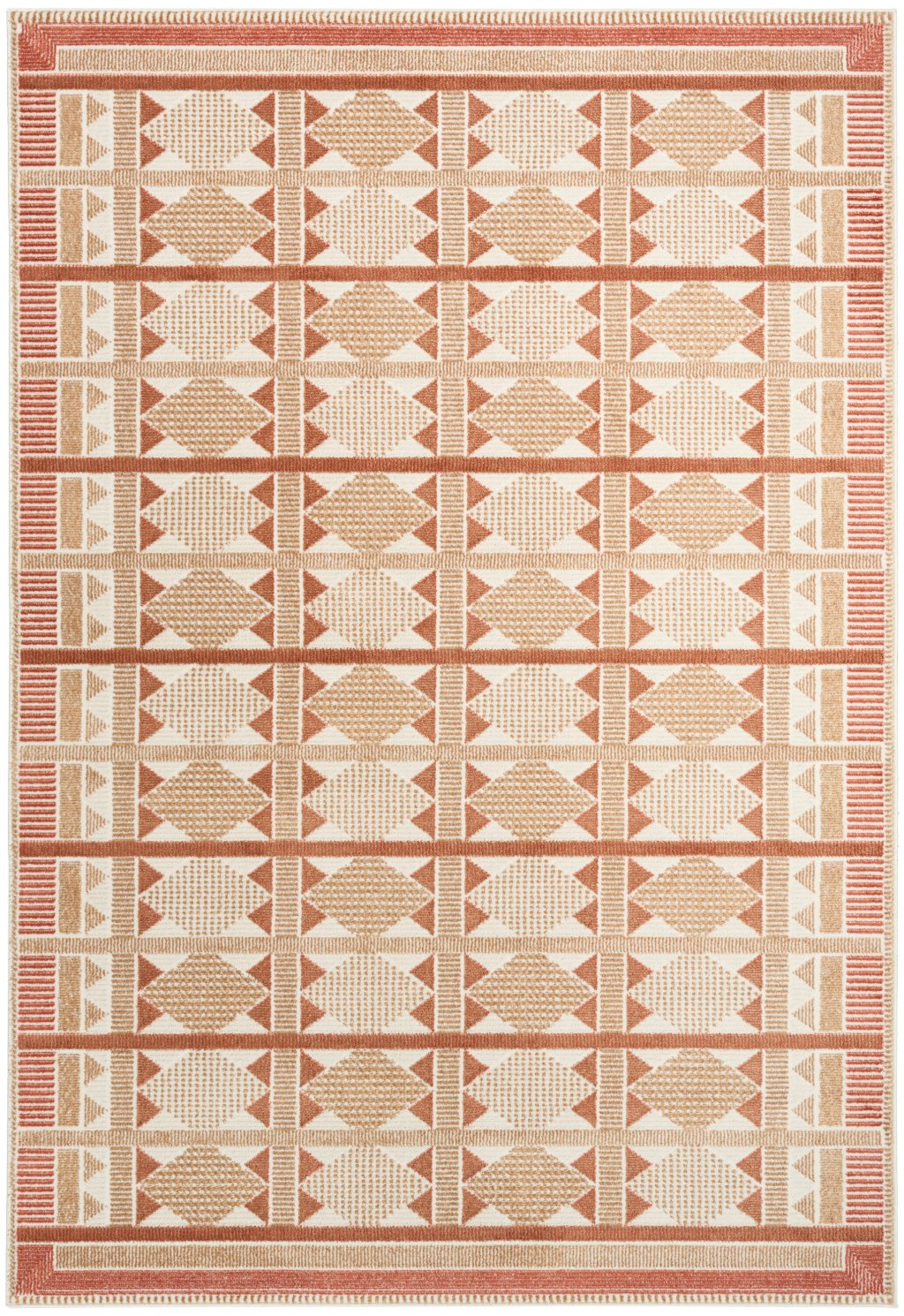 Nourison Home Nourison Nordic NRC06 5' x 7' Rust Modern Indoor Rug