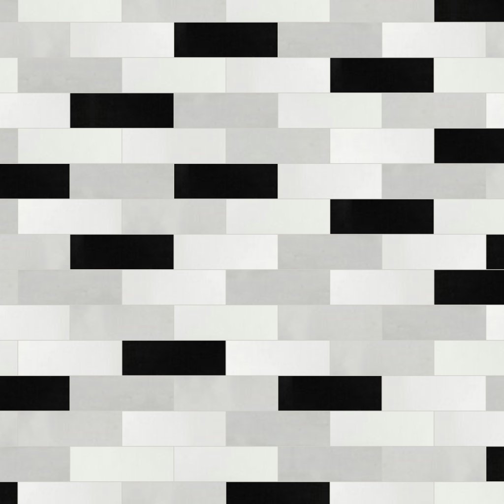 Qualis Ceramica Hamptons Collection Brickwork Mosaic Matte-Gloss Mix