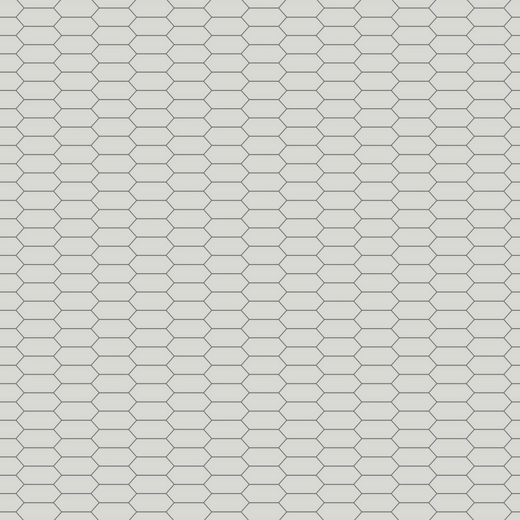 Qualis Ceramica Traditions Warm Grey 2X5 Picket Glossy Mosaic - Warm Grey