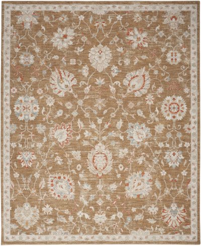 Nourison Home Nourison Asher ASR04 5'3" x 7'8" Mocha Vintage Indoor Rug - 9'3" x 12'7"