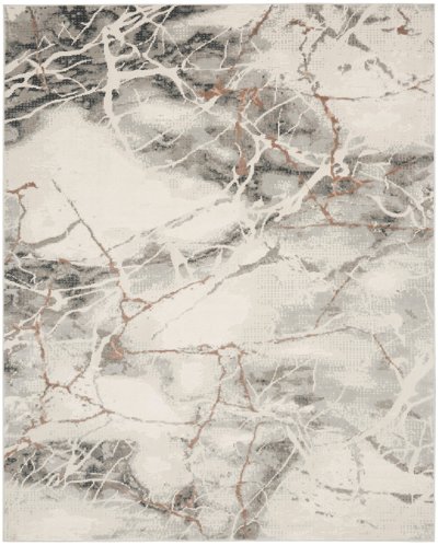 Nourison Home Nourison Elation ETN13 2'3" x 7'6" Ivory Grey Modern Indoor Rug - 7'10" x 9'10"