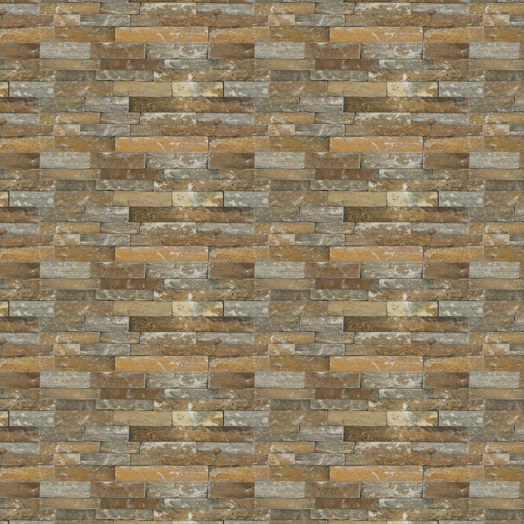 American Olean Stacked Stone - Imperial Falls, Rectangle, 6X24, Natural Cleft (S316) - Imperial Falls