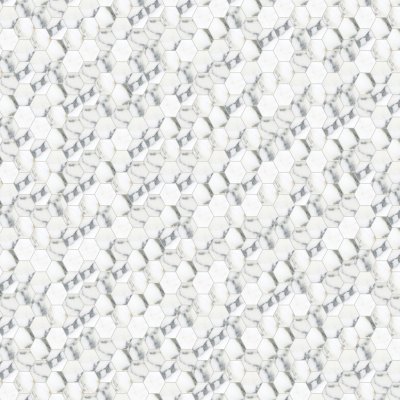 Qualis Ceramica Royal Stoneworks 2" Italian Arabescato Hex - 12" x 12"