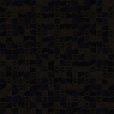 Marble Systems Noir Glossy Zellige Mosaic 12x12 - Noir - 12" x 12" x 3/8"