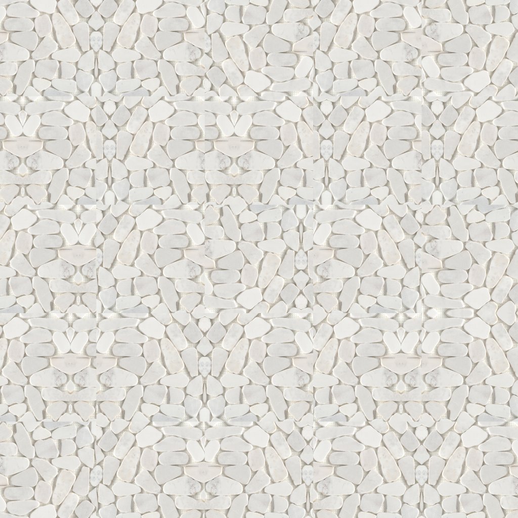 Emser Tile OPUSCAR GRAND PEBBLE MOSAIC -PEB - White