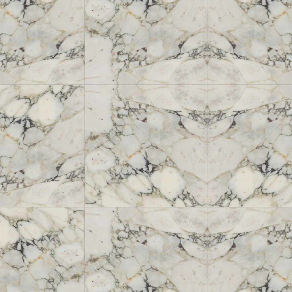 Marble Systems Calacatta Picasso Honed Marble Tile 24x24 - Calacatta Picasso