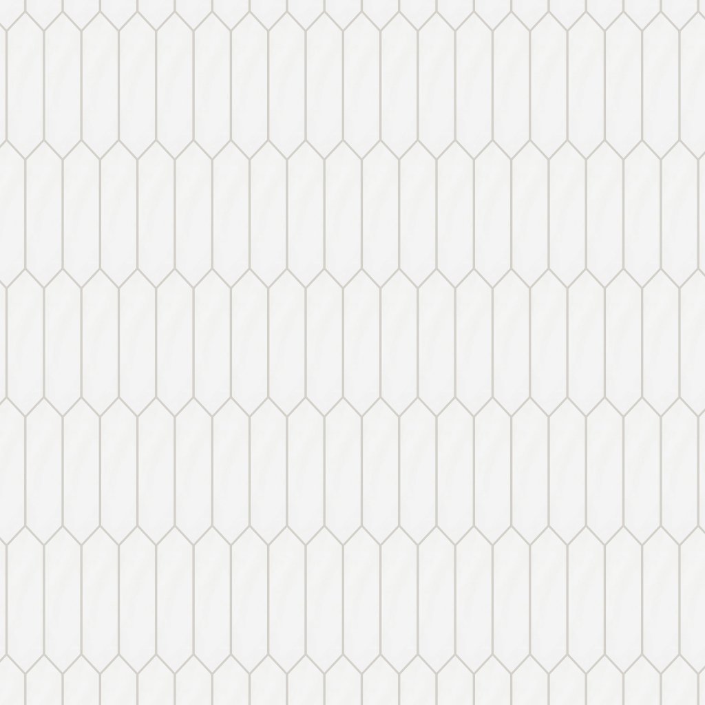 Qualis Ceramica Hamptons Collection Fence Field Tile 3” X 12” Gloss Gleam