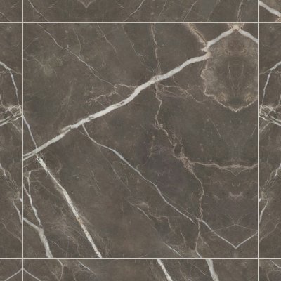 Qualis Ceramica Royal Stoneworks 48X48 Regal Brown Marble Polished - Grid