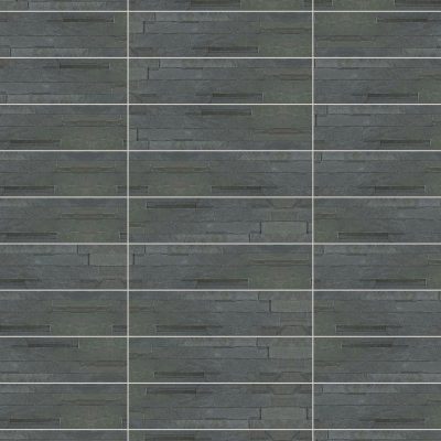 Qualis Ceramica Ledger Stone 6x24 Split Face - Grid