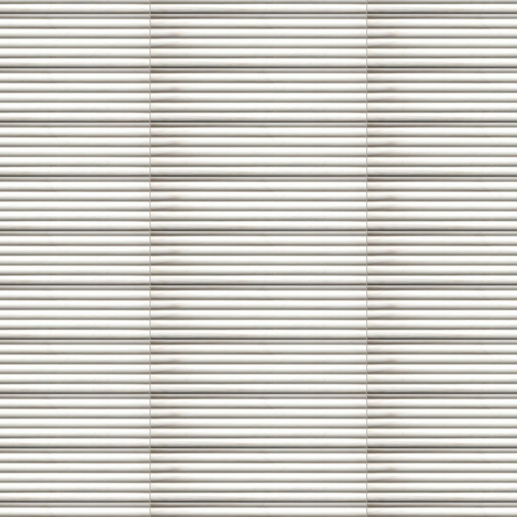 Marble Systems Bianco Dolomiti Classic Honed Flute Trim Marble Accent Tiles 6x24 - Bianco Dolomiti Classic