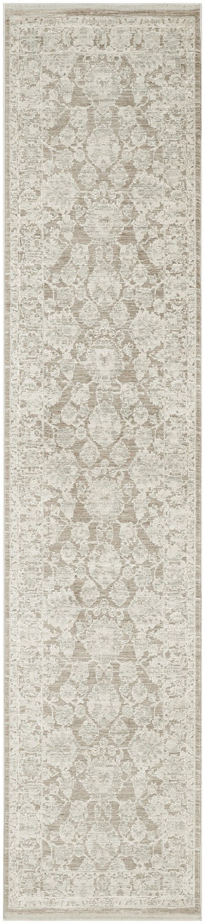Nourison Home Nourison Shadows SHW03 2'2" x 10' Ivory Mocha Vintage Indoor Rug - 2'2" x 10'
