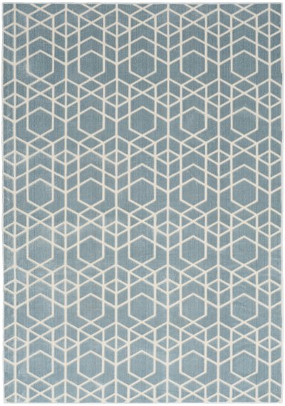 Nourison Home Nourison Washable Charm WCH01 3' x 5' Blue Ivory Modern Indoor Rug - 4' x 6'