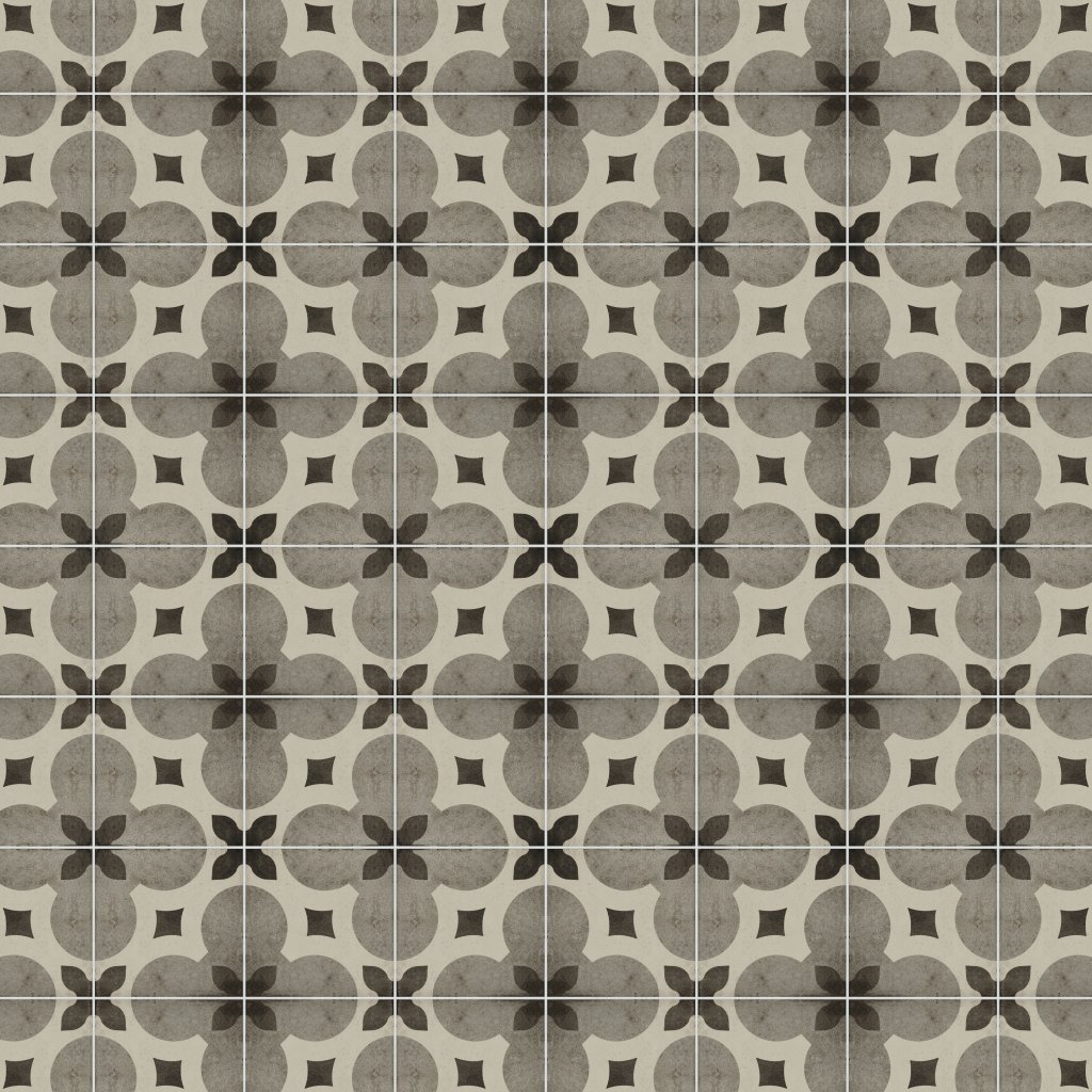 Daltile Quartetto Cool Piccolo Fiore, Piccolo, 8X8, Matte - Cool Piccolo Fiore