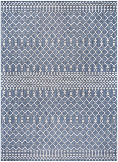 Nourison Home Nourison Positano POS02 6' x Round Navy Blue Modern Rug - 10' x 14'