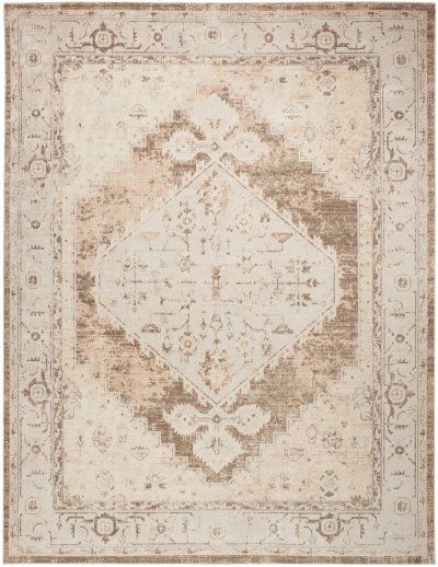 Nourison Home Nourison Astra Machine Washable ASW11 2'2" x 4' Beige Vintage Indoor Rug - 9' x 12'