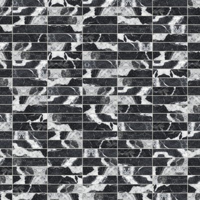 Qualis Ceramica Obsession 2.5x10 Nero - Grid