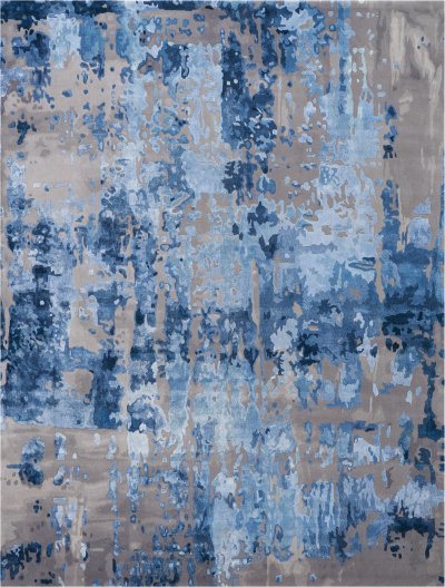 Nourison Home Nourison Prismatic PRS10 7'9" x 9'9" Blue Grey Modern Indoor Rug - 9'9" x 13'9"