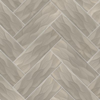 Qualis Ceramica Waves Tide Taupe 10X30W-7 - Herringbone