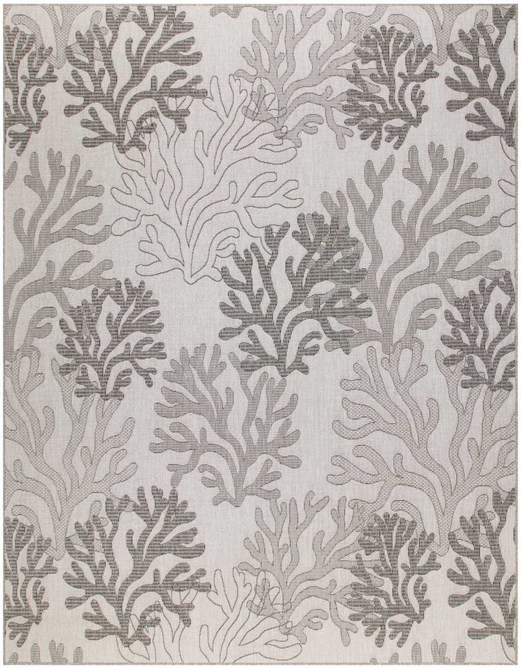 Nourison Home Nourison Garden Oasis GOA05 8' x 10' Grey Coastal, Nautical & Beach Rug