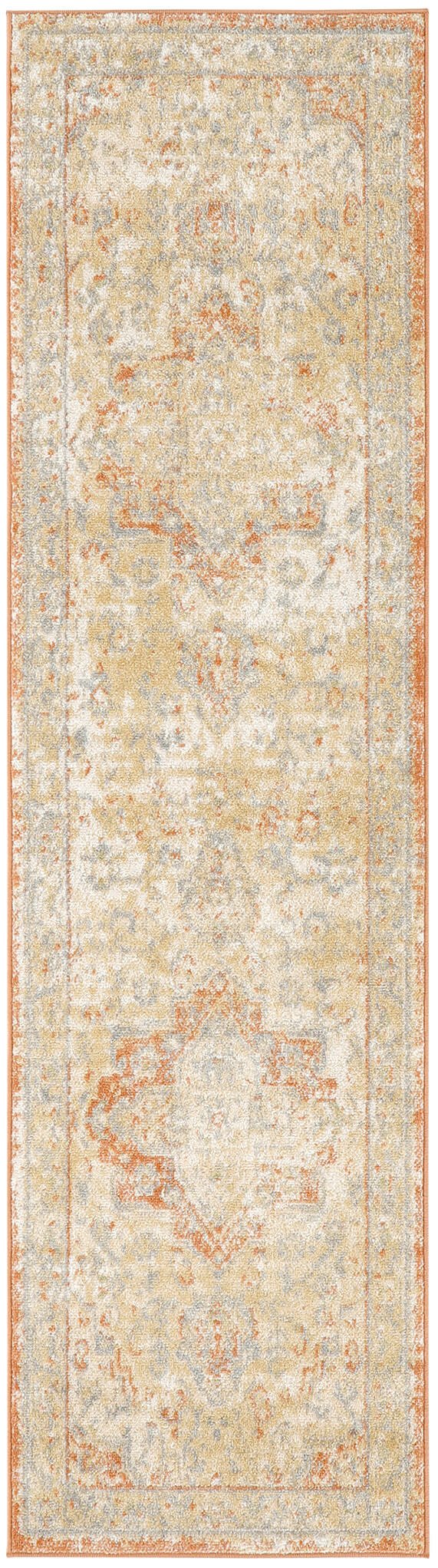 Nourison Home Nourison Nourison Essentials Persian NRE07 2'2" x 7'6" Beige Rust Vintage Rug