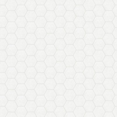 Qualis Ceramica Form 5.5x6.4 White Hexagon - 5.5" x 6.3"