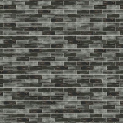 Qualis Ceramica Aruba 2x6 Coal Gloss - Alternating 1/3