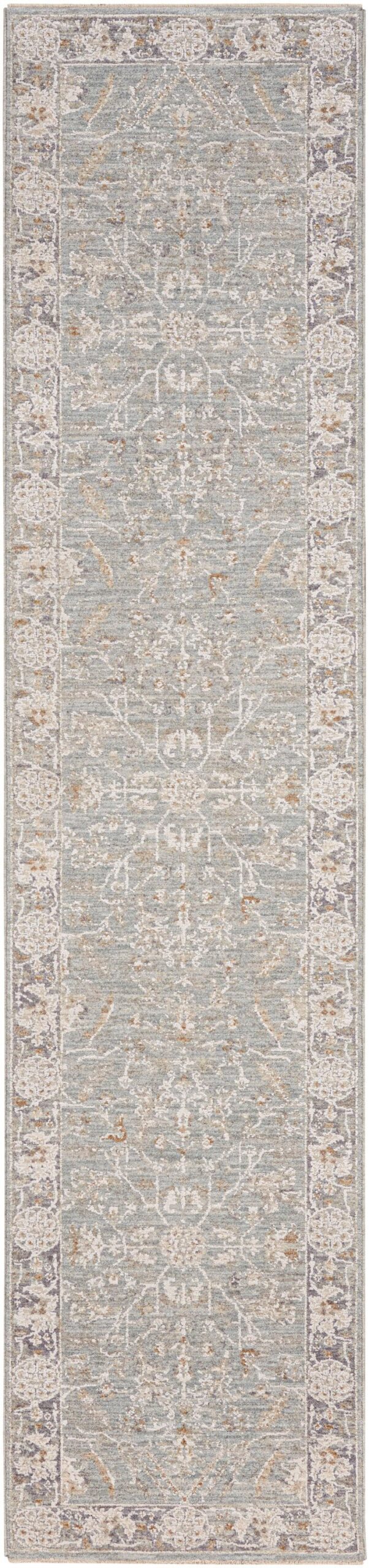 Nourison Home Nourison Asher ASR01 2'3" x 10'2" Blue Ivory Vintage Indoor Rug