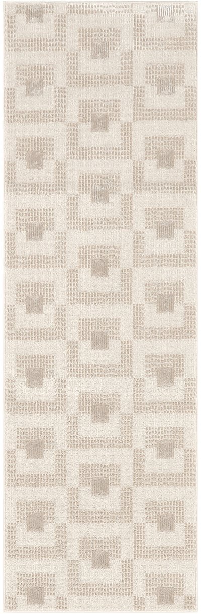 Nourison Home Nourison Nordic NRC05 5' x 7' Ivory Beige Modern Indoor Rug - 2' x 6'