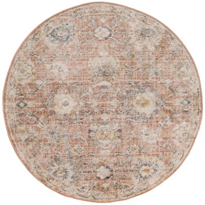 Nourison Home Nourison Oushak Home OUS01 2' x 6' Rust Vintage Indoor Rug - 7'10" Round