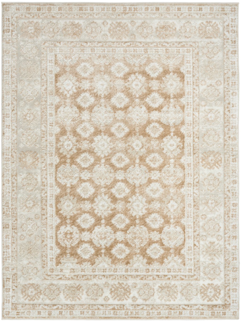 Nourison Home Nourison Dekor DEK02 4' x 6' Cream Beige Vintage Indoor Rug