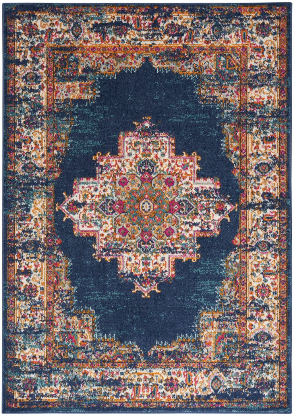 Nourison Home Nourison Passion PSN03 8' x 10' Navy Vintage Indoor Rug