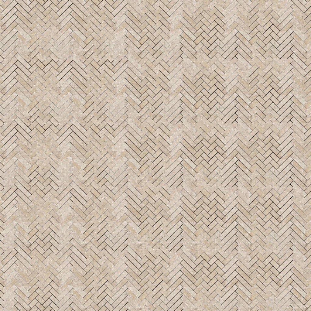 Marble Systems Diana Royal Honed Mixed Herringbone Marble Mosaic 16 5/6x12 1/16 - Diana Royal