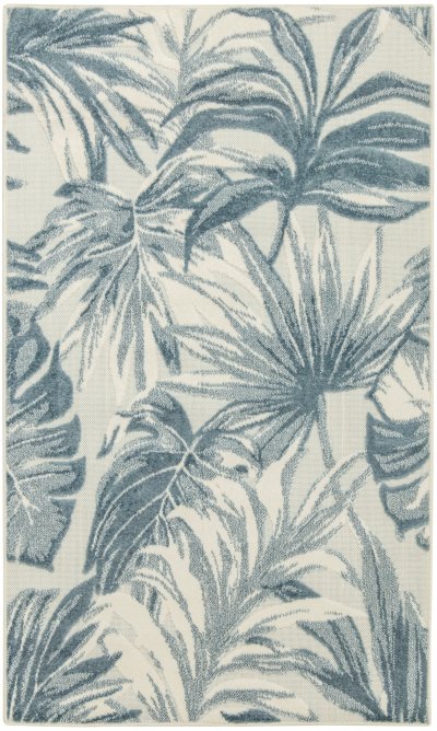 Nourison Home Nourison Aloha ALH43 3'6" x 5'6" Ivory Blue Modern Rug - 2'8" x 4'