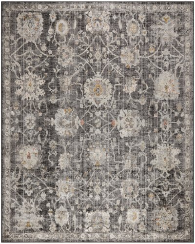 Nourison Home Nourison Oushak Home OUS01 2' x 6' Charcoal Vintage Indoor Rug - 7' x 10'
