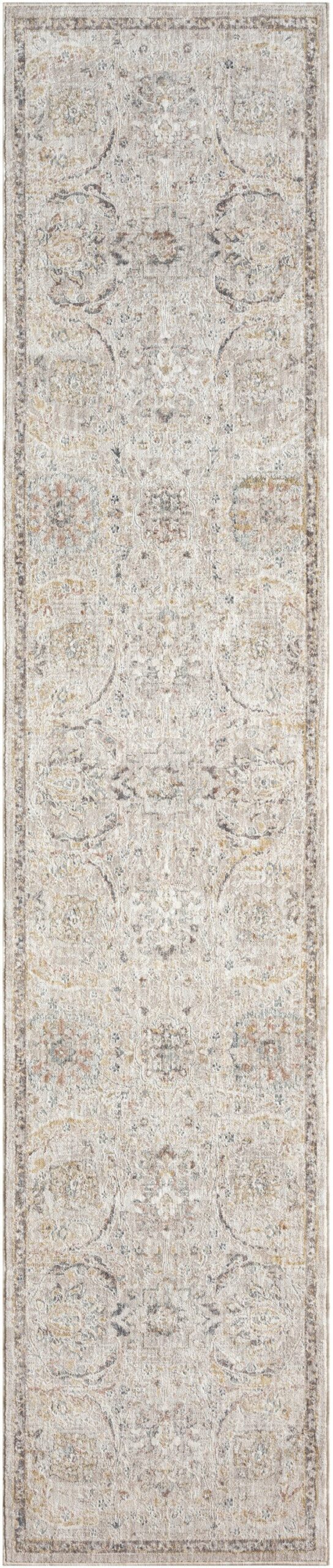 Nourison Home Nourison Antique Fusion ANF03 2'2" x 10' Light Grey Vintage Indoor Rug