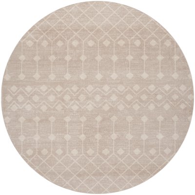 Nourison Home Nourison Grafix GRF37 8'6" x 12' Beige Bohemian Indoor Rug - 8' Round