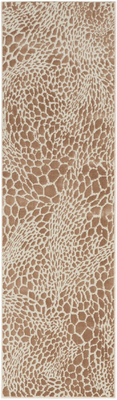 Nourison Home Nourison Desire DSR08 3'11" x 5'11" Camel Silver Modern Indoor Rug - 2'3" x 7'6"