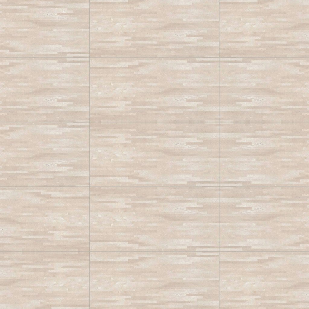 Marble Systems Marfil Supreme Polished Lineal Porcelain Backed Patterned Marble Tile 12x24 - Marfil Supreme