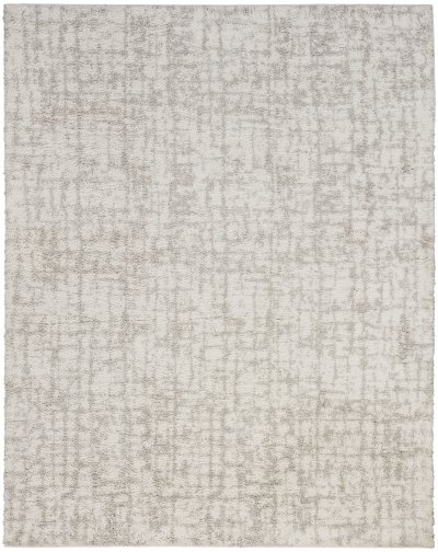 Nourison Home Nourison Modern Shag MMD06 3'11" x 5'11" Ivory Grey Modern Indoor Rug - 7'10" x 9'10"