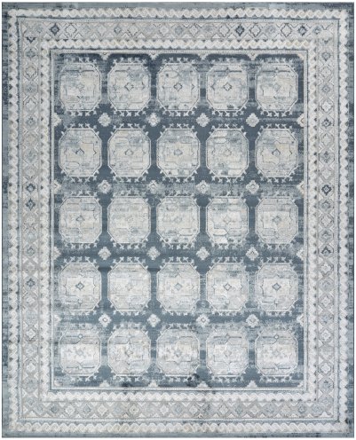 Nourison Home Nourison Dekor DEK01 2' x 4' Grey Navy Vintage Indoor Rug - 7'10" x 9'10"