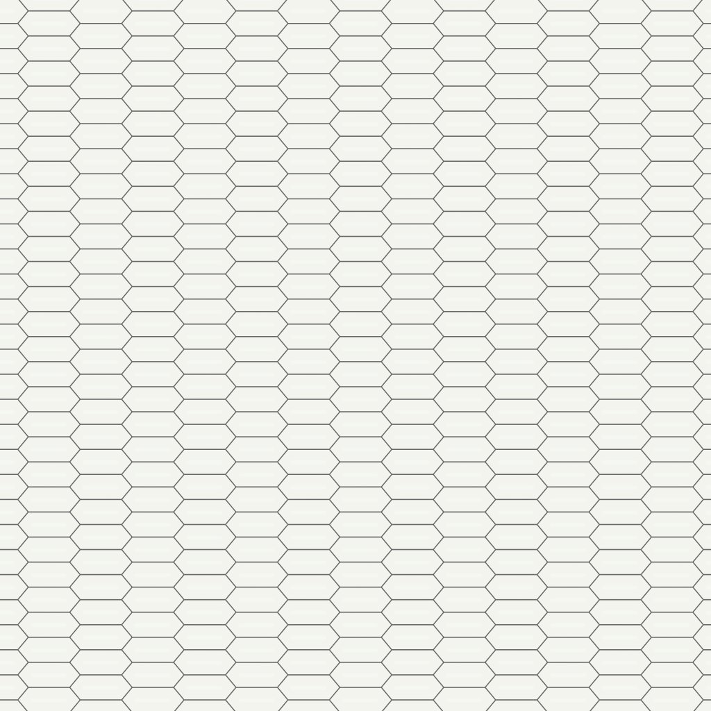 Qualis Ceramica Traditions White 2X5 Picket Glossy Mosaic - White