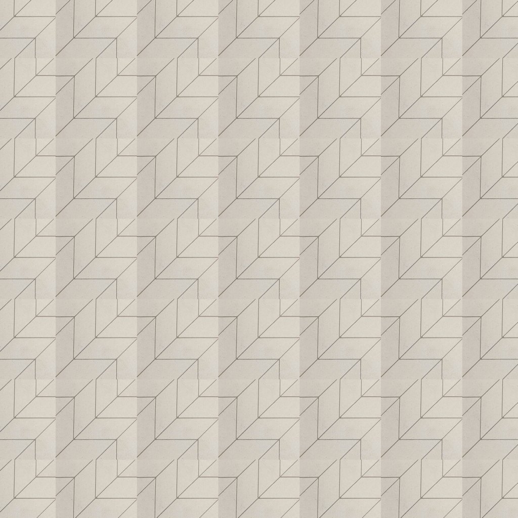 Marble Systems Champagne Honed Beni Waterjet Limestone Mosaic 9x9 - Champagne