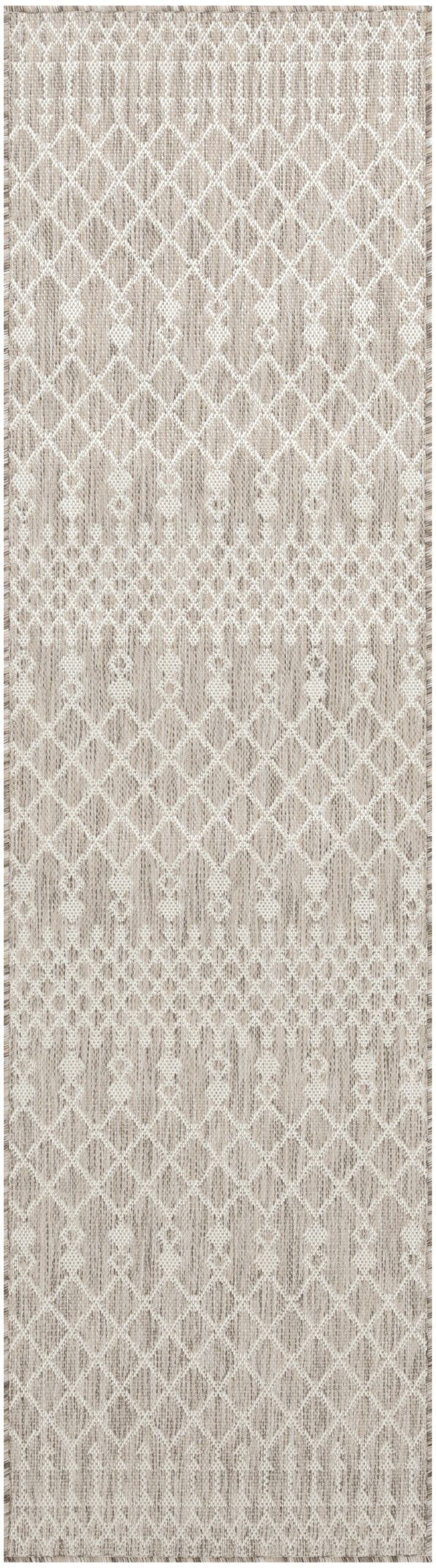 Nourison Home Nourison Positano POS02 2'2" x 8' Light Grey Modern Rug