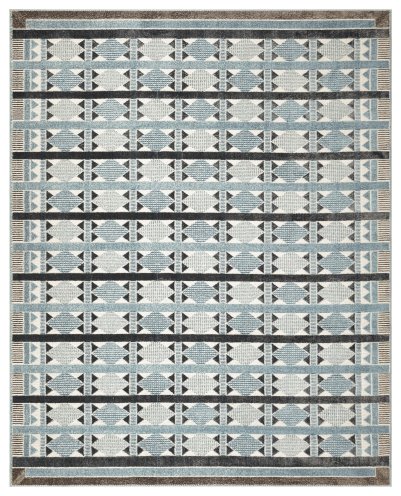 Nourison Home Nourison Nordic NRC06 4' x 6' Blue Modern Indoor Rug - 8' x 10'